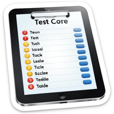 test score (table) sticker