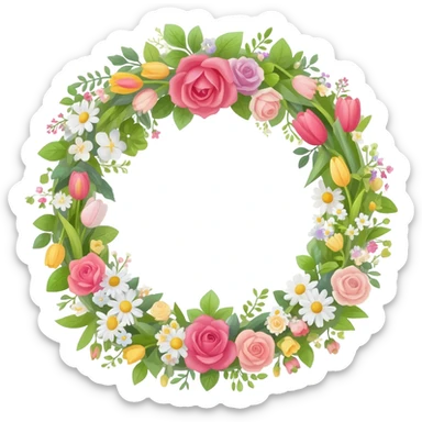 Flowers Garland sticker