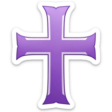purple octagonal sticker, white Swiss cross and subtle checkmark, official look, no text, no trash bag sticker