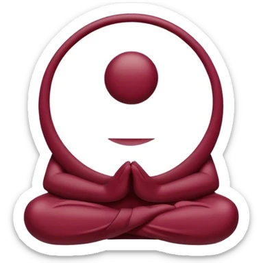 Zen data Burgundy  sticker