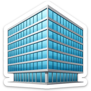 contemporary office building sticker