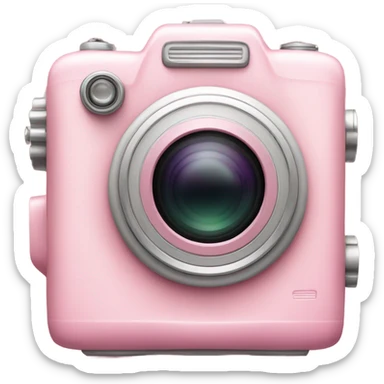 Aesthetic pink camera sticker
