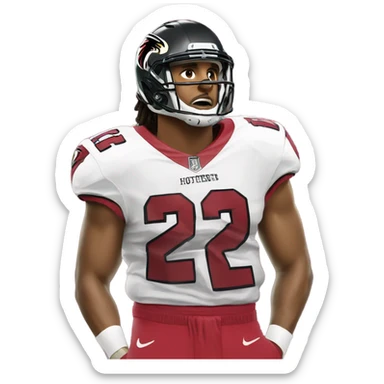 Atlanta falcon wearing Jalen hurts jersey sticker