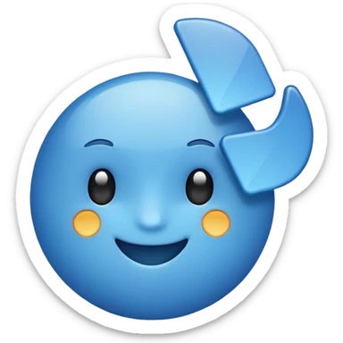 Checkmark blue sticker