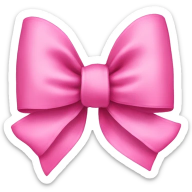 cute pink bow sticker