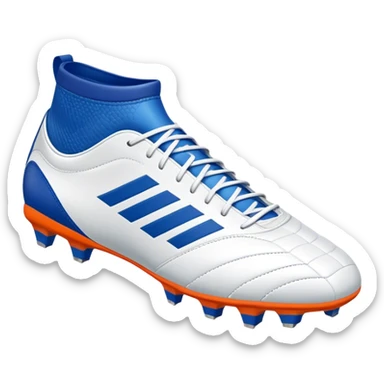 Cinematic Realistic image of a pair of soccer boots featuring finely detailed synthetic and leather textures, vibrant accents and dynamic design elements, illuminated by bright, field-side lighting that captures their sporty essence sticker