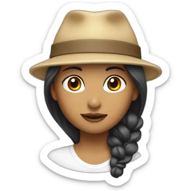 MUJER CON UNA GORRA QUE DIGA LILI ACCESORIOS sticker