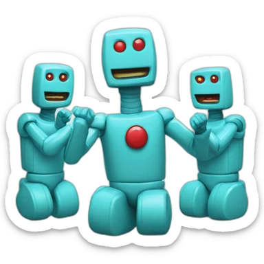 Rock-em, sock-em robots sticker