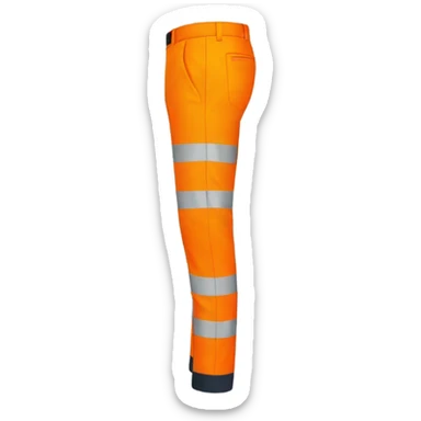 orange hi visibility trousers sticker