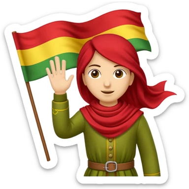 Kurdish bayrak sticker