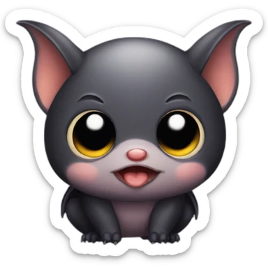 Cute little Chubby Bat  sticker