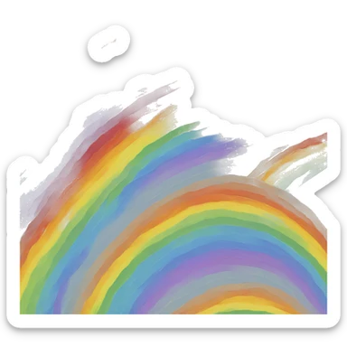 gradeint spiral rainbow sticker