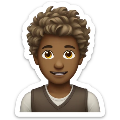 brown sri lankan boy, messy hair, posotive canthal tilt, purple lips, narror jaw sticker