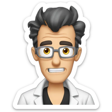 dr doofenshmirtz from phineas and ferb sticker