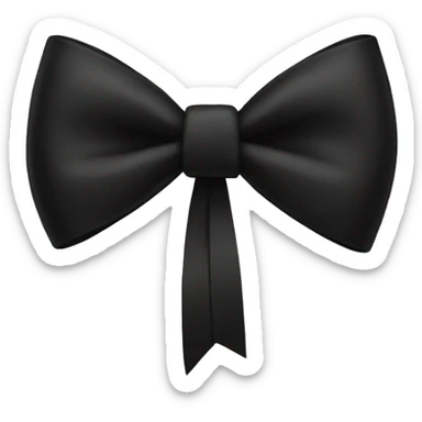 black bow sticker