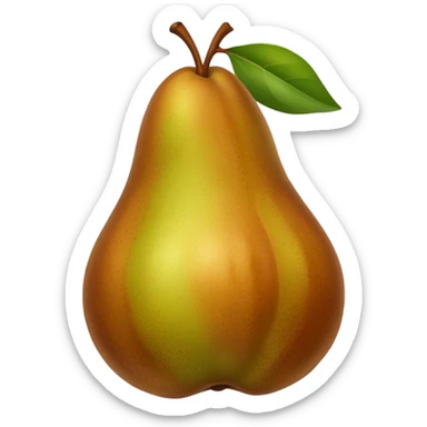 pear brown sticker