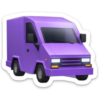 cybertruck in violet sticker
