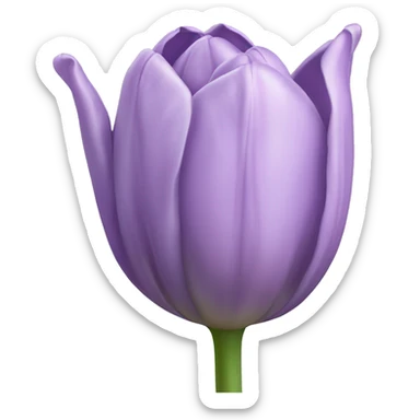 Lilac single tulip sticker