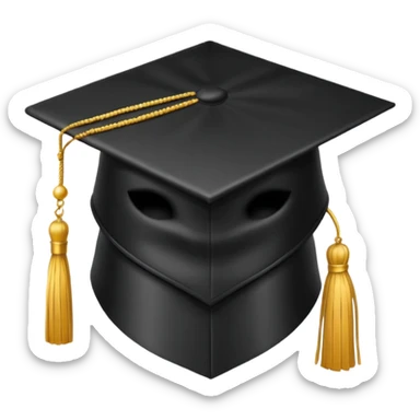 graduate cap digital sticker