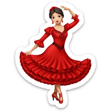 Dancer of flamenco sticker