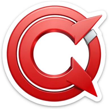 Prompt 15: "Is your backup plan."
Graphic: 🔄 Refresh/loop arrows icon (white with red highlights).
Animation: Arrows rotate smoothly.
Background: Transparent. sticker