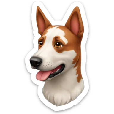 Red heeler dog emojis sticker