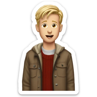 home alone boy sticker