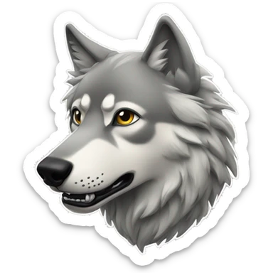 Lino with Wolf bu sticker