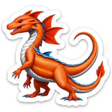 Koi-Sergal-Salamence-Salandit, full body sticker