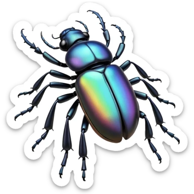 beetle side view sticker