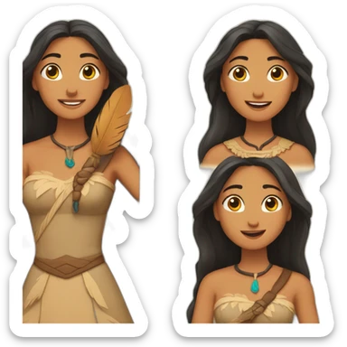 jubiler sur le dos de pocahontas sticker