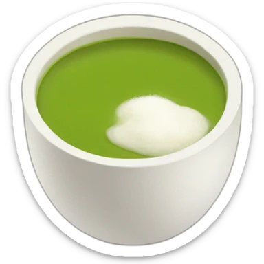 Matcha late with coconut milk from Sturbuks sticker