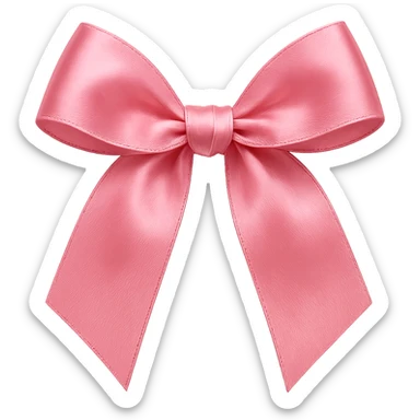 pink Valentine bow. remove background sticker