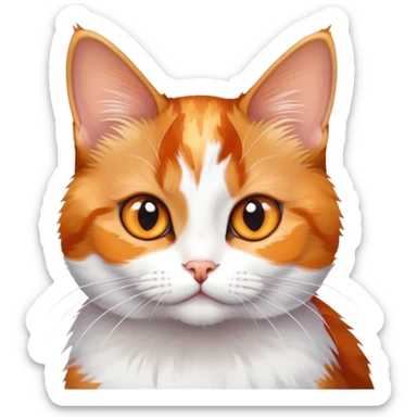 Small calico cat shorthair sticker