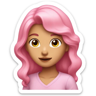 corazón rosa pastel sticker