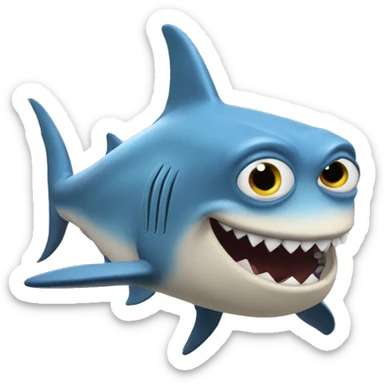 Doudou requin minions  sticker