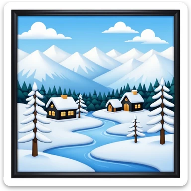 Winter wonderland sticker