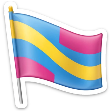 Pansexual small flag emoji sticker