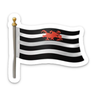 The Corsican flag sticker