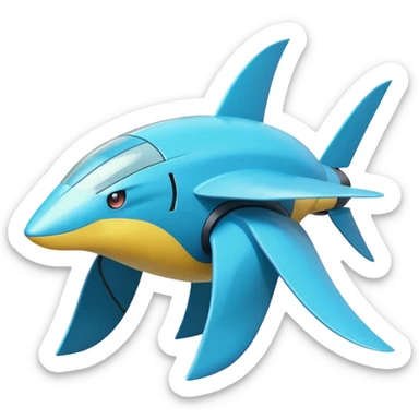 Helioptile-Miraidon-Cyclizar-Pokémon, full body sticker