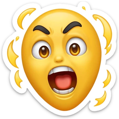 i want an emoji who is screaming sticker