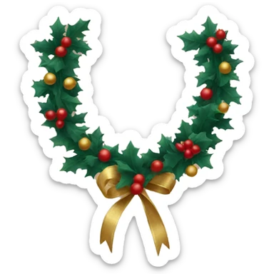 Christmas garland  sticker