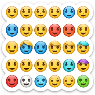 Crea emojis de diseño artístico  sticker