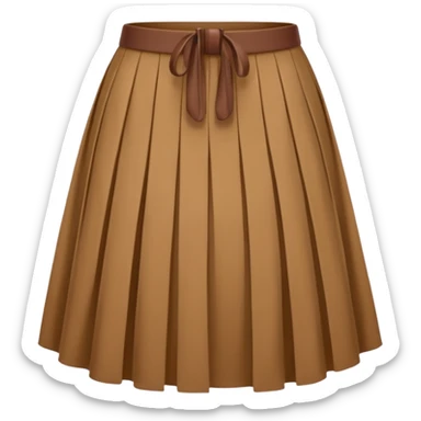 skirt brown sticker