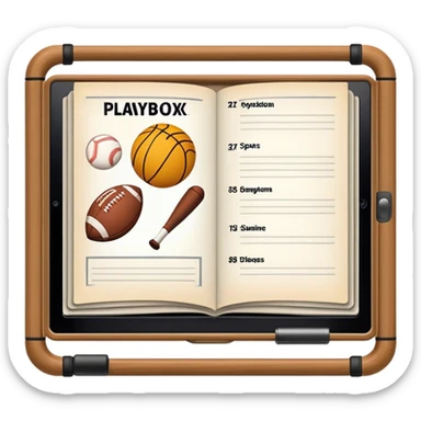 playbook for sports sticker