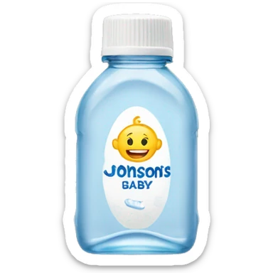 JOHNSON'S Baby oil bottle sticker