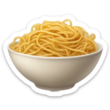 bowl of spaghetti and bread sticker
