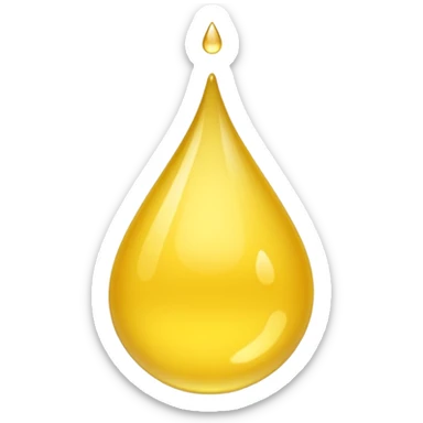 yellow drop sticker