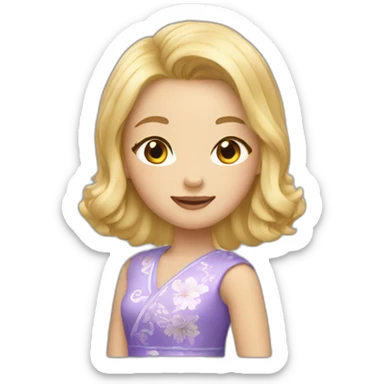 Chinois blond sticker