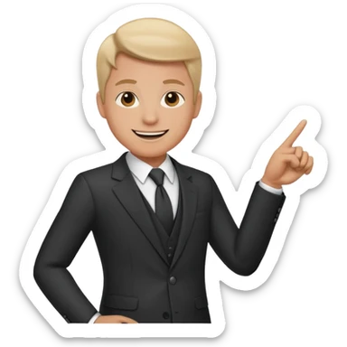 A consultant showing the path to sucess sticker